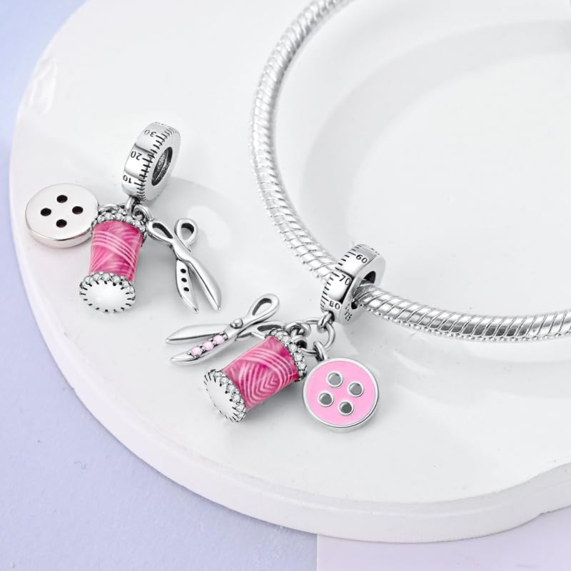 CYCUFF Store 925 Sterling Silver Charms Suitable for Charm Necklaces, Bracelet Pendants Beads Jewellery Gift for Women Family Friends - Image 1